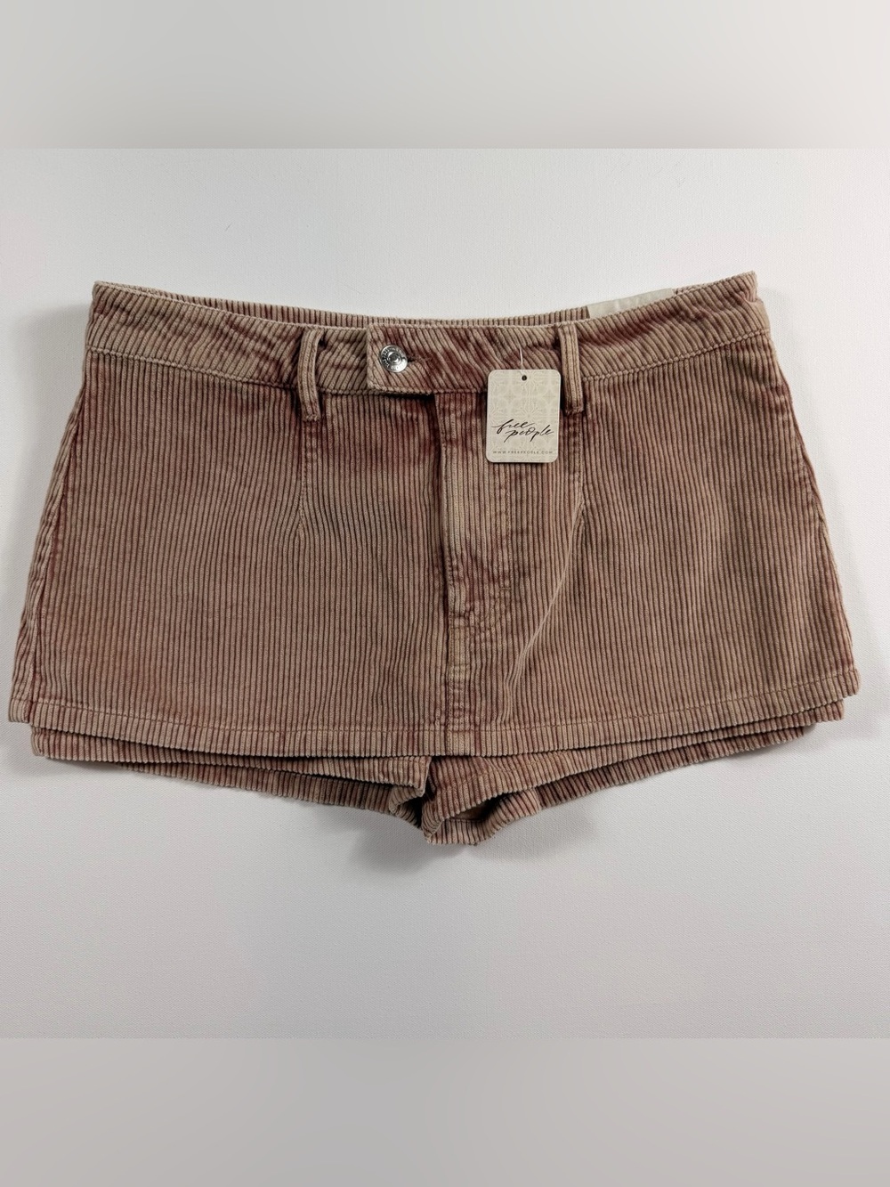 Free People We The Free Gallivanting Low Rise Corduroy Mini Skort NWT Size 27